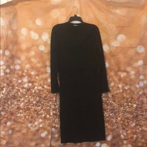 Black cable knit co-ord set